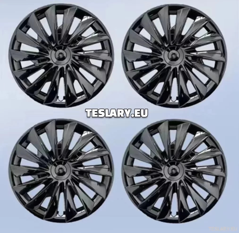 18" Tesla Model 3+ Highland Performance Induction Style Wheel Covers -Gloss Black