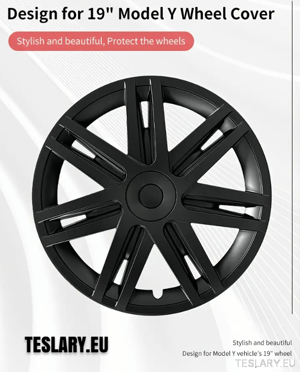 TESLA MODEL Y 19" UNIQUE S3 FULL COVER WHEEL HUBS STAR STYLE