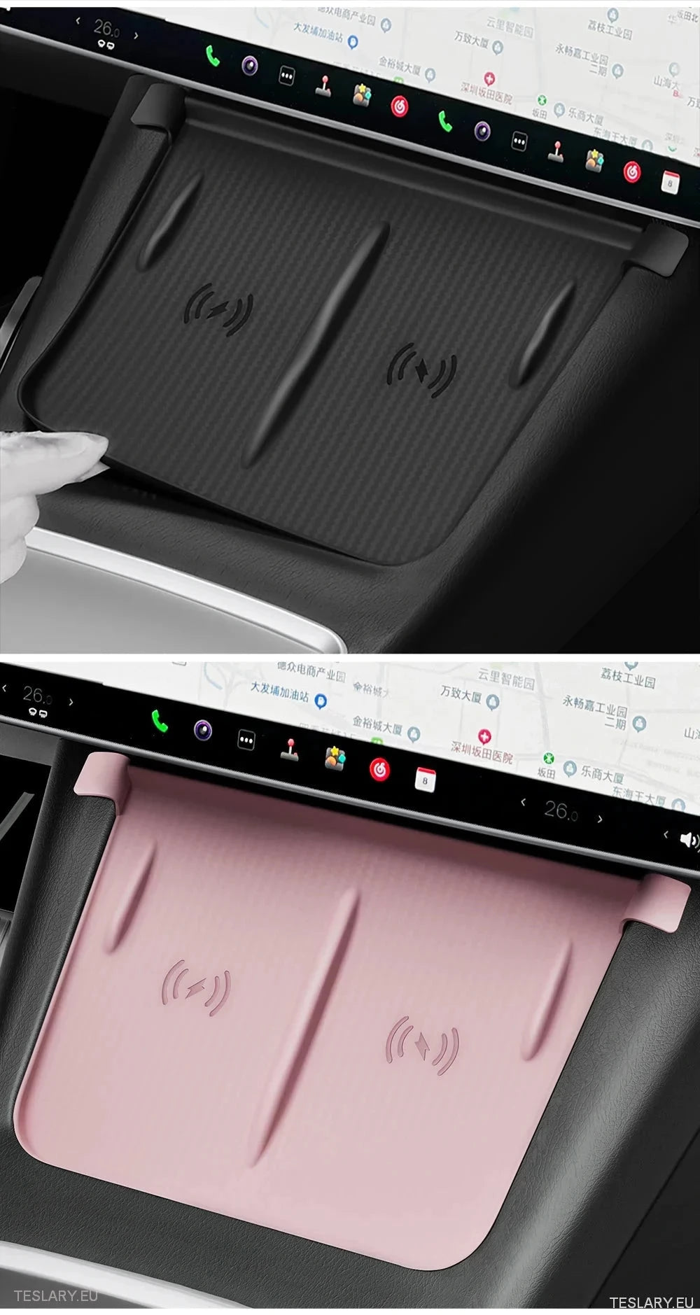 Tesla Model 3 / Y Silicone Antislip Cover for Wireless Charge Pad