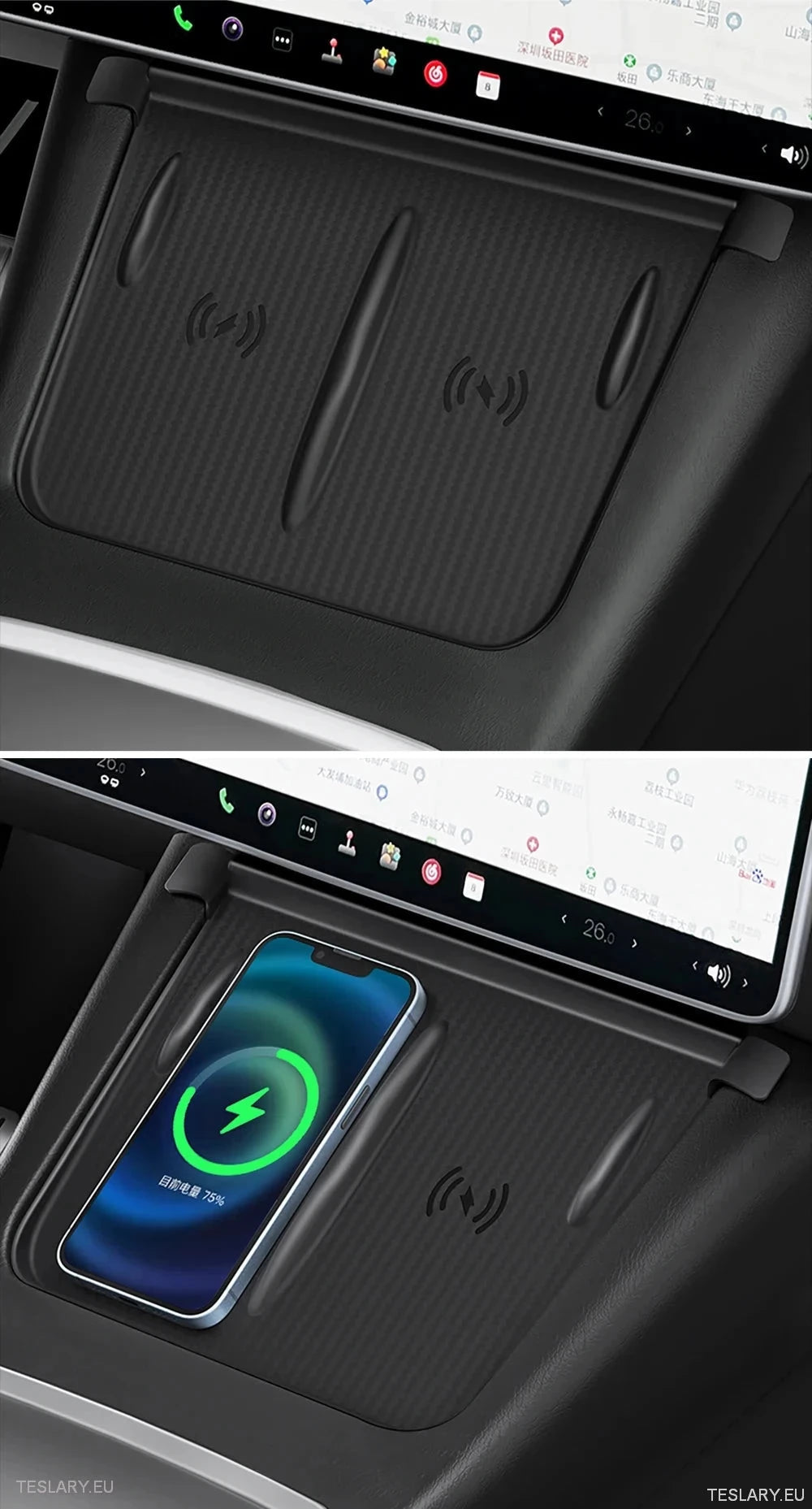 Tesla Model 3 / Y Silicone Antislip Cover for Wireless Charge Pad