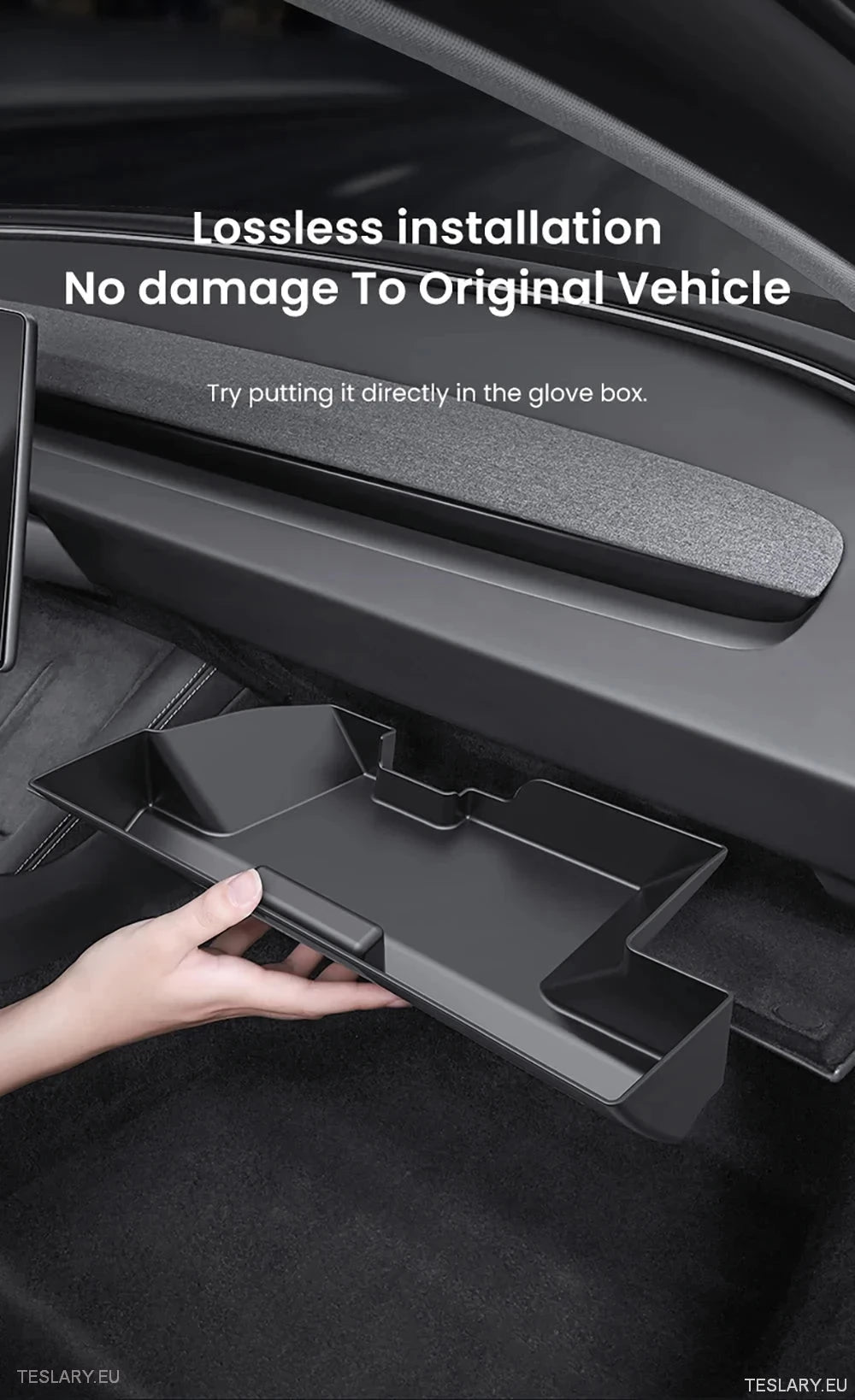 Tesla 3 Highland Central Glovebox Storage Organiser ( LEFT HAND DRIVE ONLY )