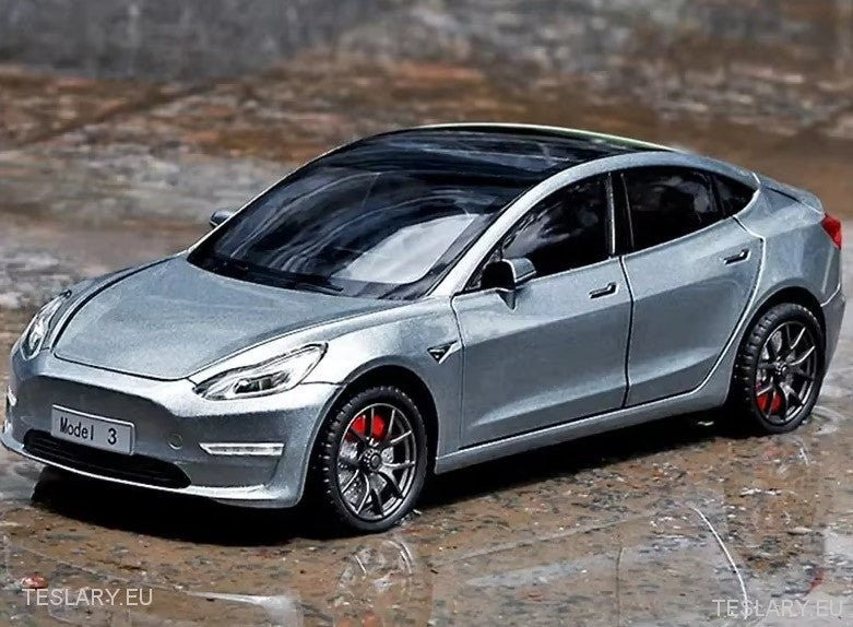 Tesla Model 3 Car 1:24 Diecast Model Car 2019 - 2023 Version