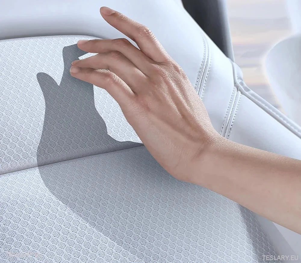Tesla Model 3 / Y Ventilated Seat Cover(s) in Black or White PU Leather ( 1 Piece )