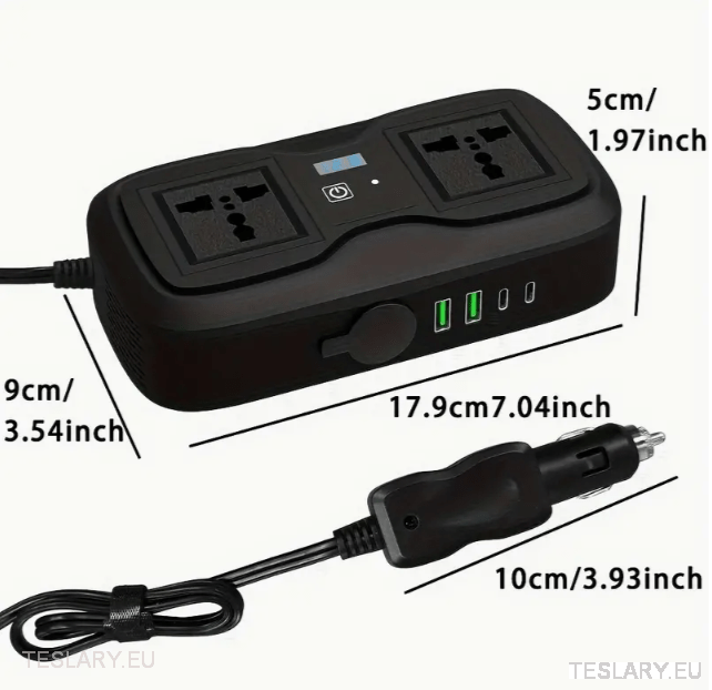 200 Watt 12-15V 220V Inverter Compatible with Tesla Cars ( UK & IRELAND ONLY )