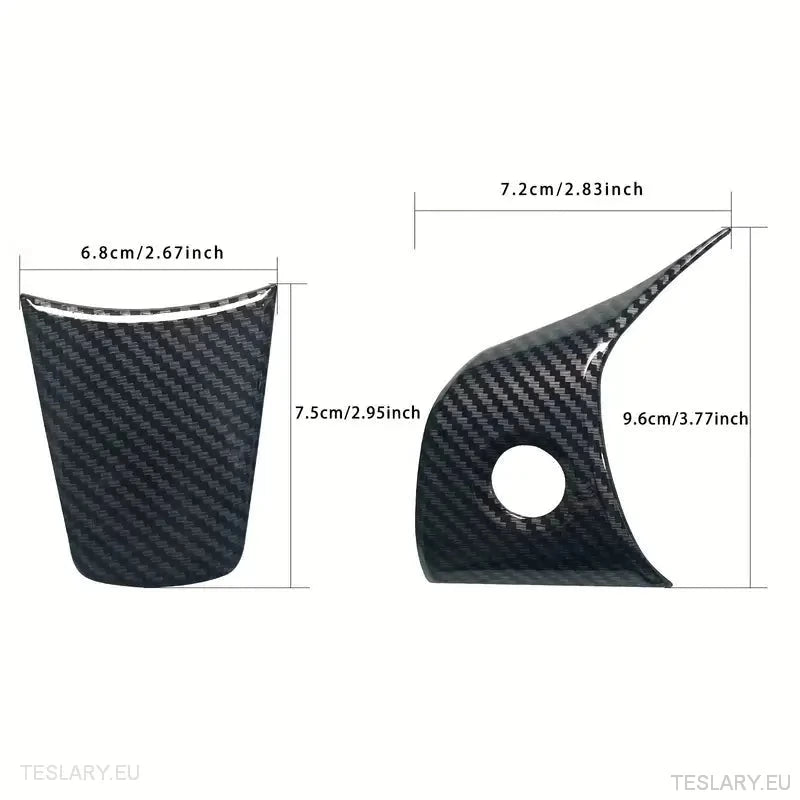 Tesla 3/Y Steering Wheel Upgrade Cover in Black Carbon , Cherry Red , Pink or White