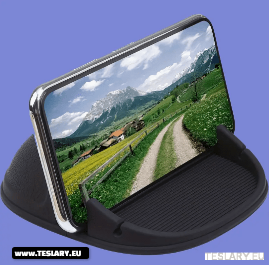 Car Phone Holder Multi - Function - Anti Slip Silicone Dash Phone Holder - TESLARY Tesla Shop Accessories Europe Nederlands Ireland Deutschland Espana Alicante France Italia
