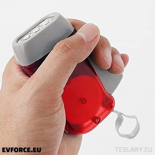 Emergency Portable Hand Crank Flashlight - Ideal for Car Emergency Kit
