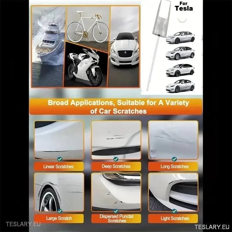 Paint Touch Up Pens in Tesla Colours 12ml - TESLARY Tesla Shop Accessories Europe Nederlands Ireland Deutschland Espana Alicante France Italia