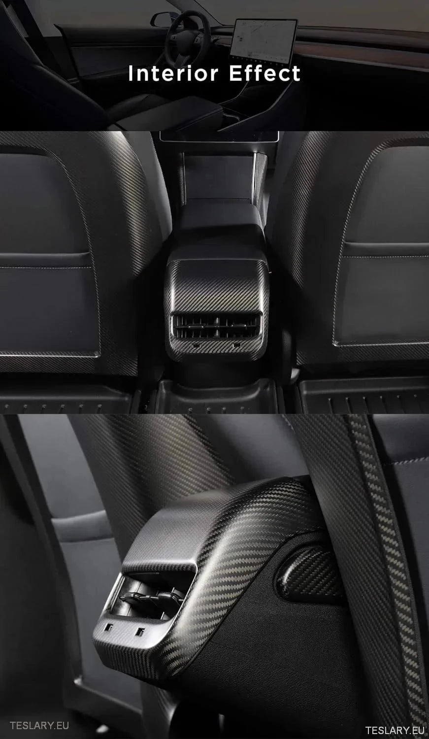 Rear Air Vent Covers for Tesla Model 3/Y