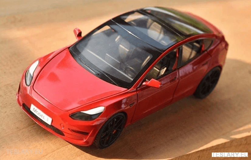 Tesla 3 Model Car 1:24 Diecast Model Car -TESLARY.IE Tesla Shop Europe