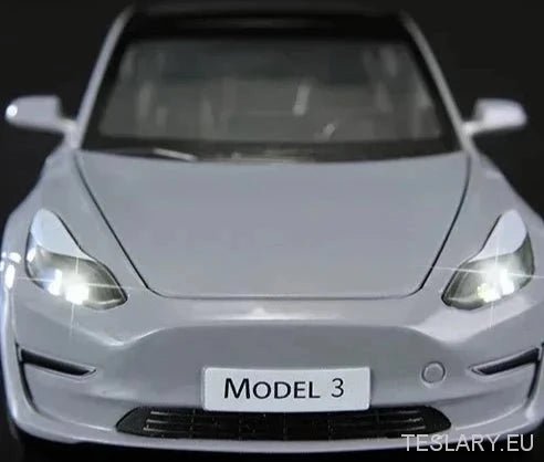 Tesla 3 Model Car 1:24 Diecast Model Car -TESLARY.IE Tesla Shop Europe
