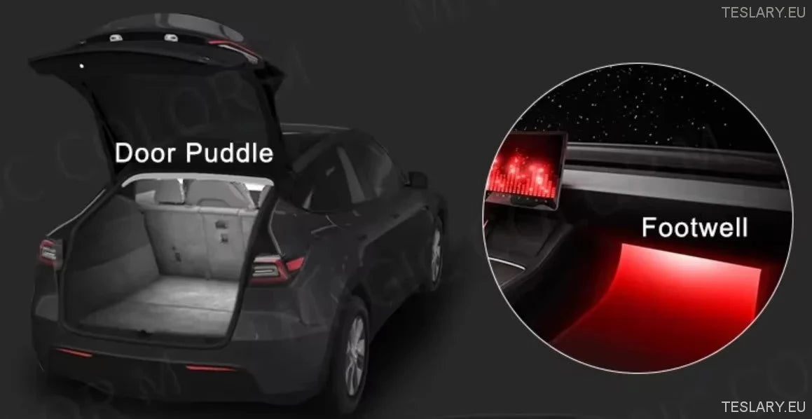 Tesla Model 3 / Y / S / X Footwell Ultra Bright Interior Lights ( 2 Packs )