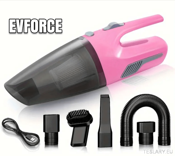 Vacuum Wireless High Power Suction with Attachments - TESLARY Tesla Shop Accessories Europe Nederlands Ireland Deutschland Espana Alicante France Italia