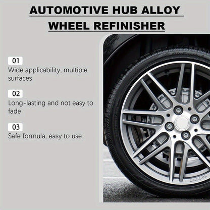 Automotive Hub Wheel Refinisher, Alloy Wheel Scratch Repair Paste, Car Maintenance Polishing Cream for Rust & Scale Removal