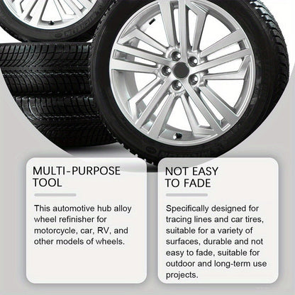 Automotive Hub Wheel Refinisher, Alloy Wheel Scratch Repair Paste, Car Maintenance Polishing Cream for Rust & Scale Removal