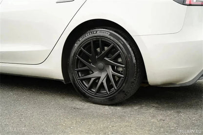 18" Tesla 3 Highland Full Rim Matte Black Wheel Cover - TESLARY Tesla Shop Accessories Europe Nederlands Ireland Deutschland Espana Alicante France Italia
