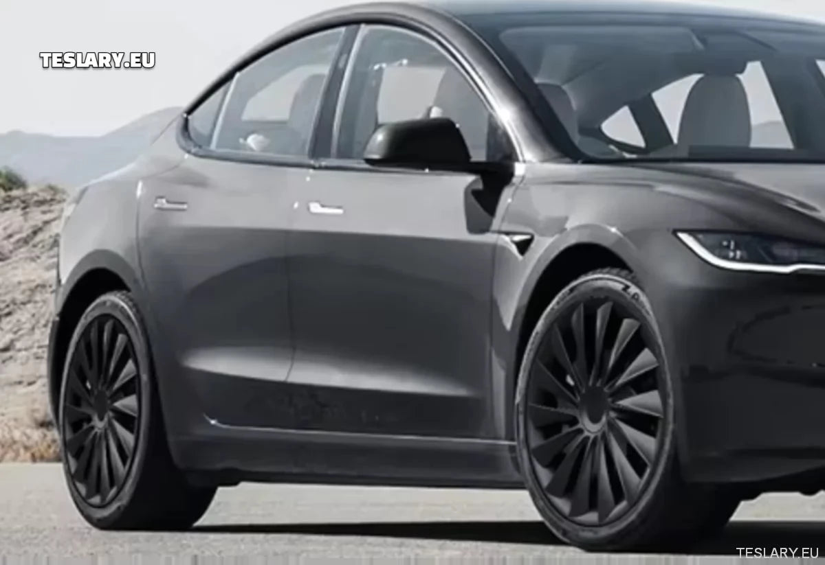 18" Tesla Model 3+ Highland Performance Induction Style Wheel Covers - Matte Black