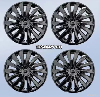 18" Tesla Model 3+ Highland Performance Induction Style Wheel Covers -Gloss Black