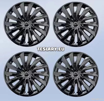 18" Tesla Model 3+ Highland Performance Induction Style Wheel Covers - Gloss Black - TESLARY Tesla Shop Accessories Europe Nederlands Ireland Deutschland Espana Alicante France Italia