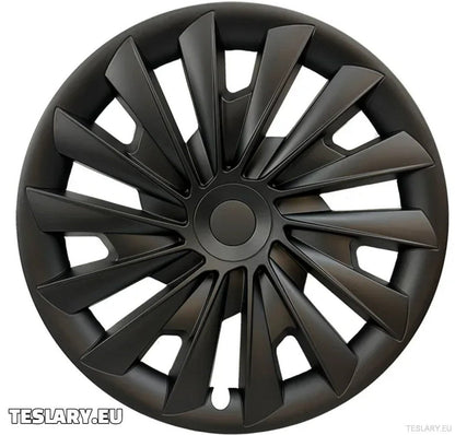 18" Tesla Model 3+ Highland Performance Induction Style Wheel Covers - Matte Black