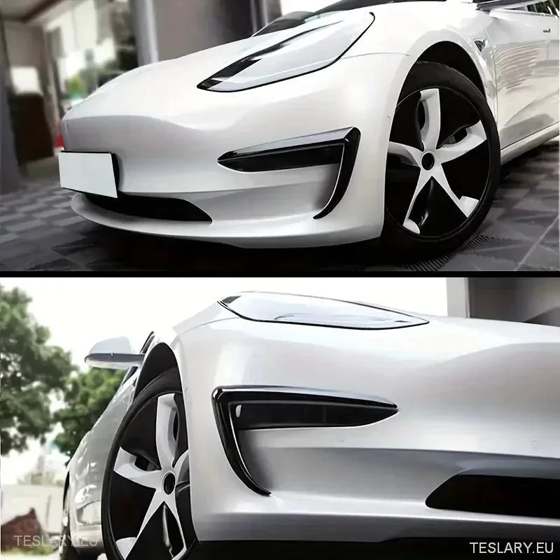 Tesla 3 Log Lights Wind Splitter - Gloss Black