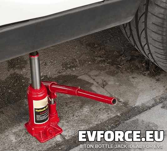 8T Portable Hydraulic Bottle Automotive Jack for EVs Including Tesla , BYD , Kia and Many More - TESLARY Tesla Shop Accessories Europe Nederlands Dublin Cork Ireland Deutschland Espana Alicante France Italia