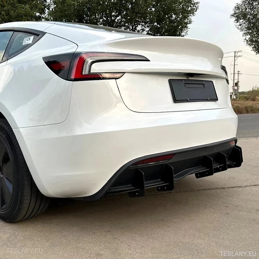Tesla 3 Highland Rear Bumper Diffuser Body Kit