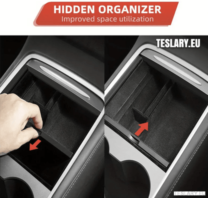 Tesla Model 3 / Y Accessories 3 Pack Front & Rear Trays & Hidden Storage