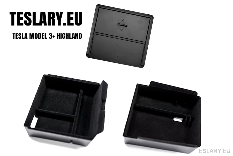 Tesla Model 3+ Highland Accessories 3 Pack Front & Rear Trays & Hidden Storage