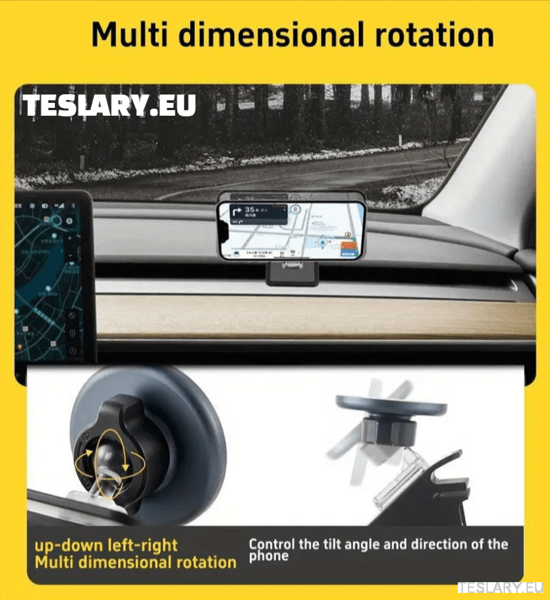 Magnetic Phone Holder for Tesla Models 3+ Highland