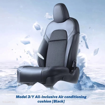 Tesla Model 3 / Y Ventilated Seat Cover(s) in Black or White PU Leather ( 1 Piece )