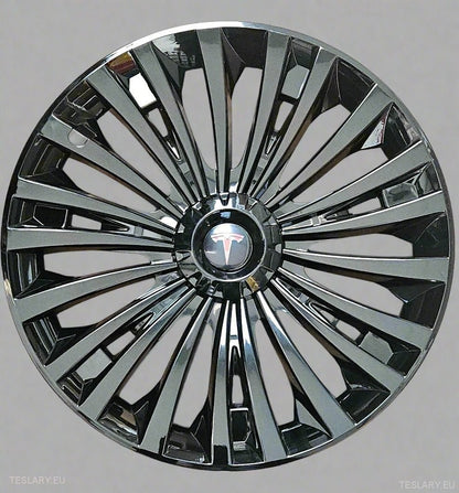 Tesla Model Y 19" Full Coverage Cyclone Wheel Covers - Gloss Black