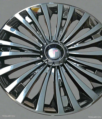 Tesla Model Y 19" Full Coverage Cyclone Wheel Covers - Gloss Black