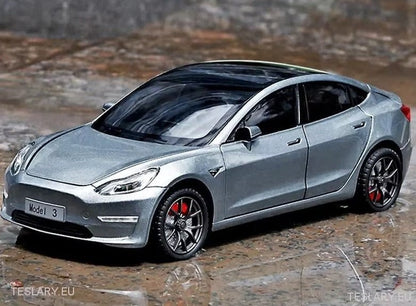 Tesla Model 3  Car 1:24 Diecast Model Car 2019 - 2023 Version