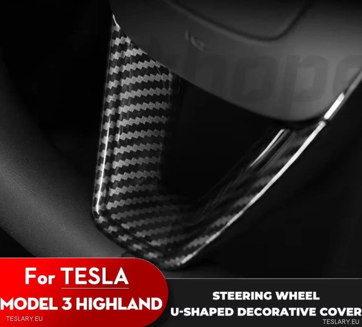 Tesla Model 3 Highland / Model Y Juniper Steering Wheel Decorative Trim
