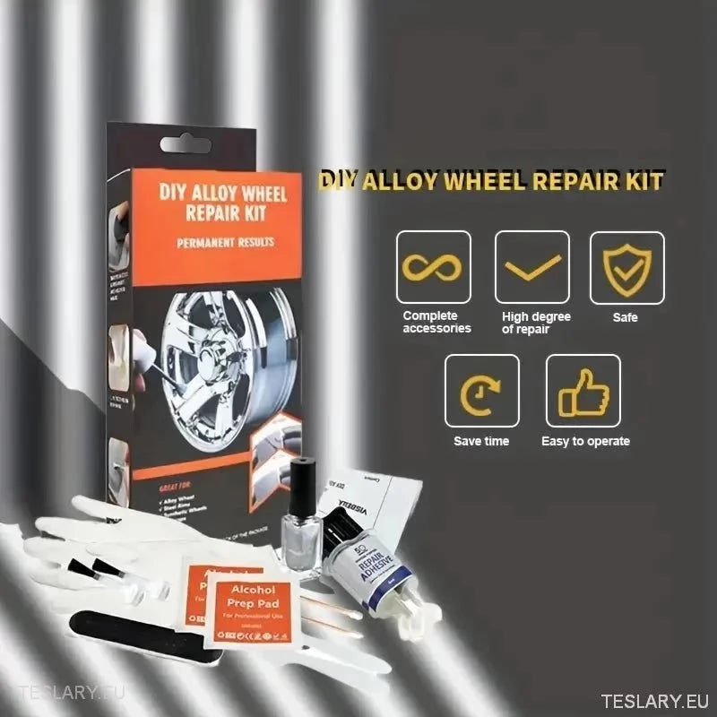 Alloy Wheel Repair Kit Silver - Universal