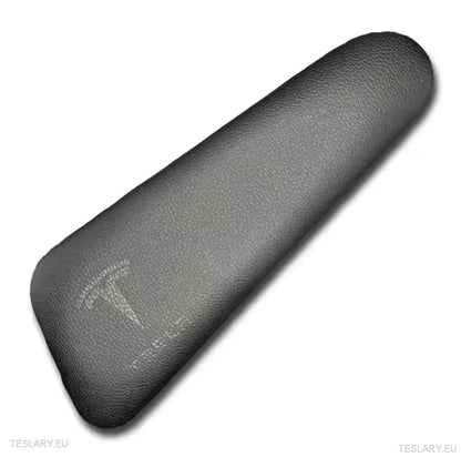 Knee Protection Pads in Alacantara Black Leather for Tesla 3/Y with Logo