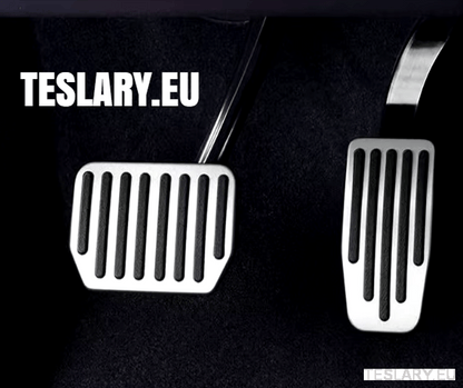 Performance Upgrade Tesla 3 / Y Non Slip Aluminium Foot Pedals - TESLARY Tesla Shop Accessories Europe Nederlands Ireland Deutschland Espana Alicante France Italia