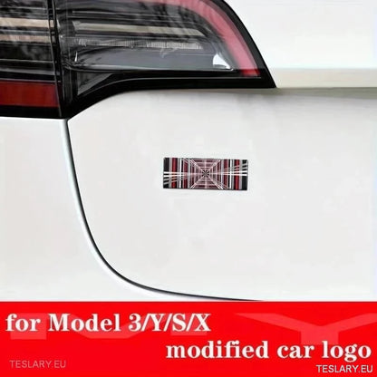 " PLAID " Logo 3D Dome Style Decal 11cm x 4cm