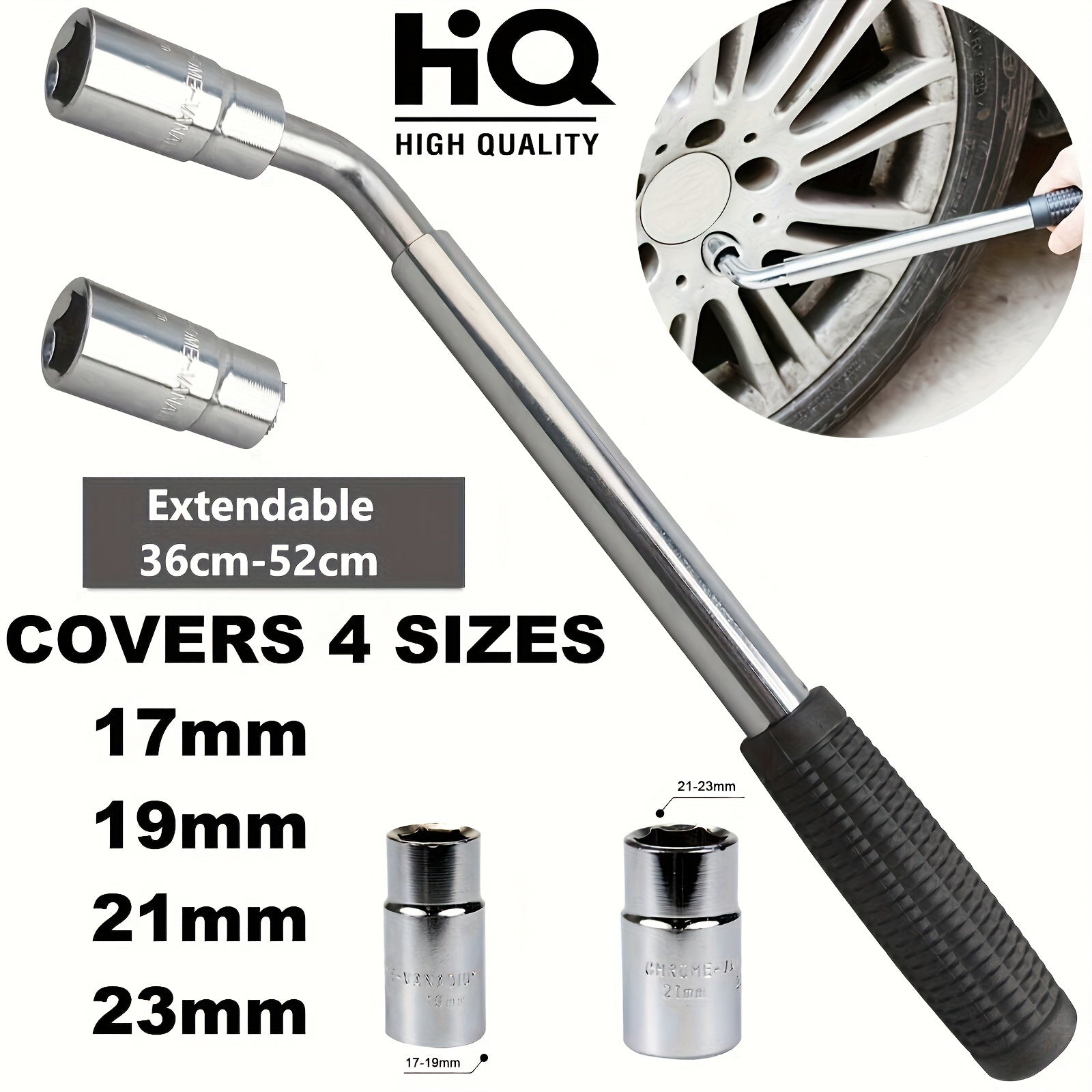Telescoping Lug Wrench Extended Lug Wrench Compatibe with Tesla  BYD  MG  Other EVs
