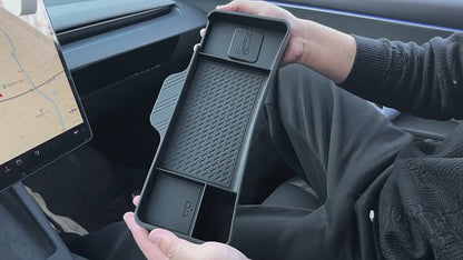 Tesla Model 3+ Highland Dash Storage Organiser in Grey or Black