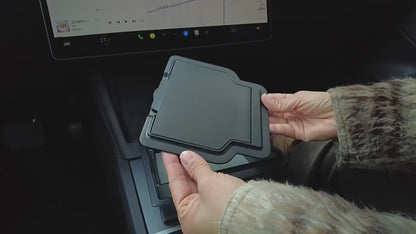 Tesla Model 3+ Highland Centre Console Hidden Storage Magnetic Lock