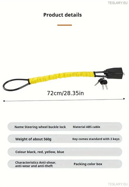 Steering Wheel to Seat Belt Security Lock For Tesla Model 3 . Y & Highland - TESLARY Tesla Shop Accessories Europe Nederlands Ireland Deutschland Espana Alicante France Italia