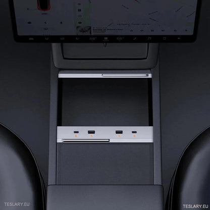 Tesla 3 Highland 4 - 1 USB Expansion Hub - TESLARY Tesla Shop Accessories Europe Nederlands Ireland Deutschland Espana Alicante France Italia