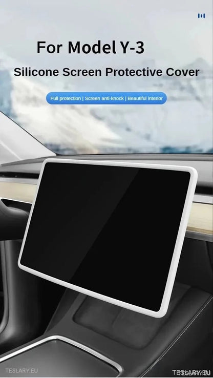 Tesla 3/Y Central Screen Silicon Edge Protector - TESLARY Tesla Shop Accessories Europe Nederlands Ireland Deutschland Espana Alicante France Italia