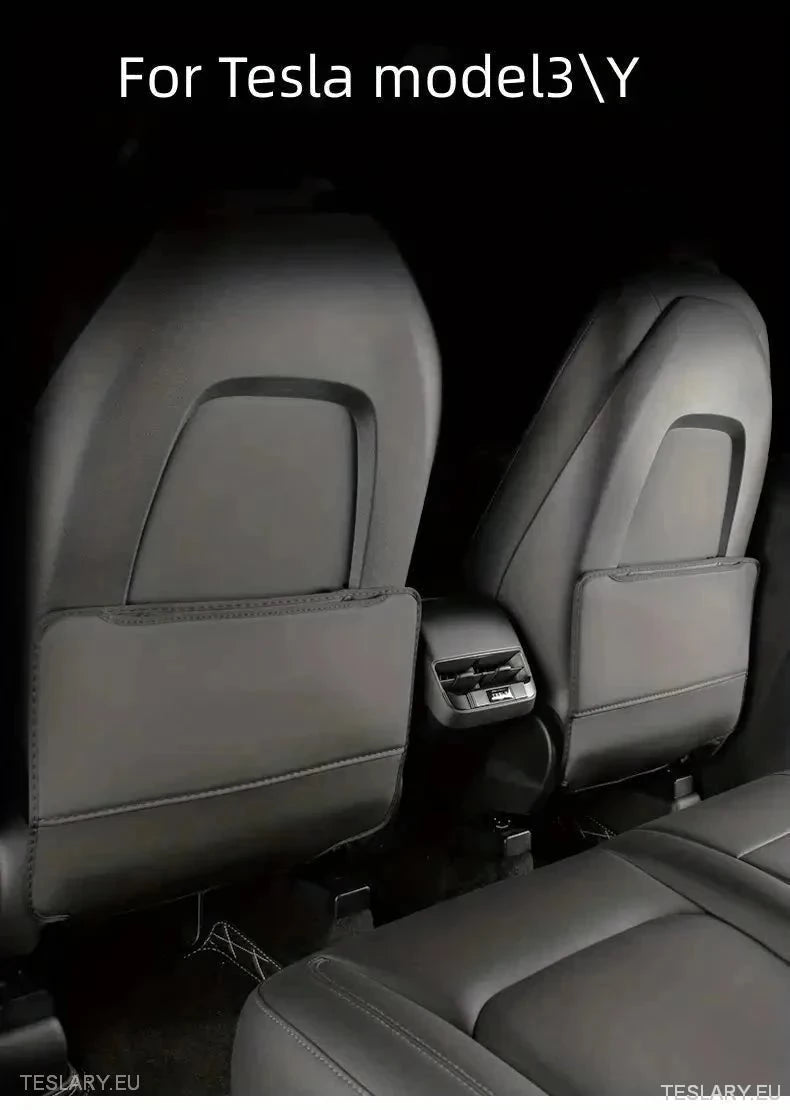 Tesla 3/Y Seat Back Anti Kick Pads & Storage ( TWIN PACK )