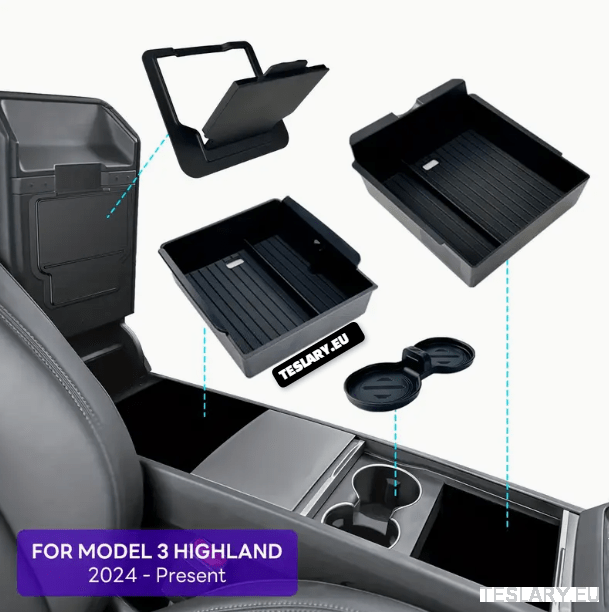 TESLA MODEL 3+ HIGHLAND 2024/2025 Model 4pcs 4 - 1 KIT - TESLARY Tesla Shop Accessories Europe Nederlands Ireland Deutschland Espana Alicante France Italia