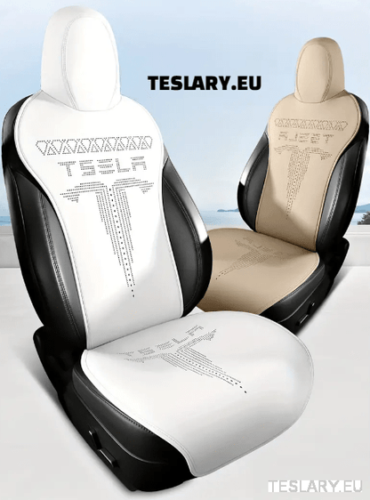 Tesla Model 3 / Y Nappa PU Leather Fitted Seat Protective Covers - TESLARY Tesla Shop Accessories Europe Nederlands Ireland Deutschland Espana Alicante France Italia