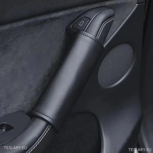 Tesla Model 3 / Y PU Leather Protective Handle Covers - TESLARY Tesla Shop Accessories Europe Nederlands Ireland Deutschland Espana Alicante France Italia
