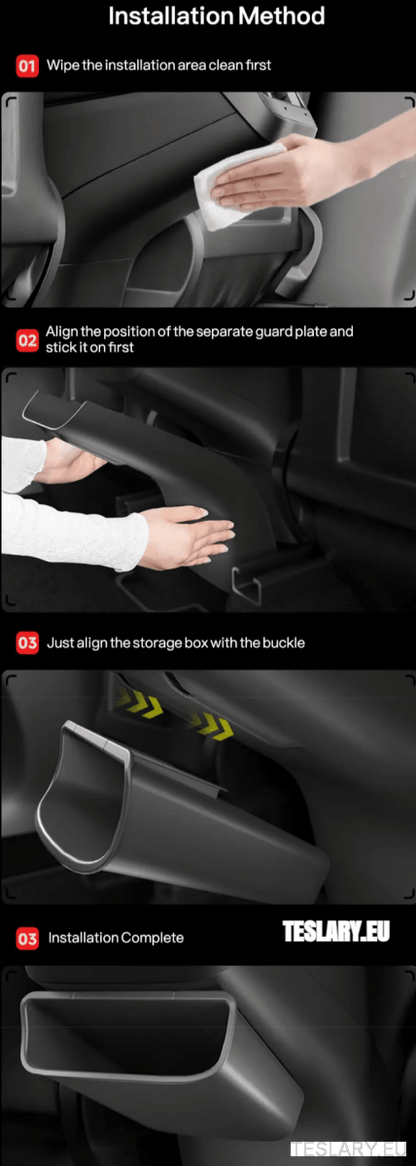 Tesla Model 3 / Y Rear Airvent Storage Solution - TESLARY Tesla Shop Accessories Europe Nederlands Ireland Deutschland Espana Alicante France Italia